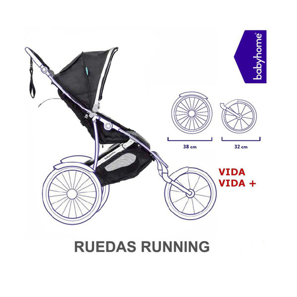 Ruedas Running para Babyhome VIDA y VIDA +