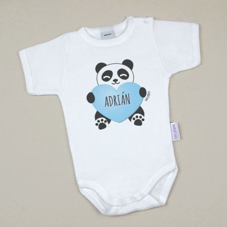 Babidu Body Personalizado Oso Panda Azul